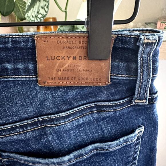 Lucky Brand Sweet Straight Jeans Women 8/29 Dark Wash Mid Rise 31" Inseam - Picture 5 of 10